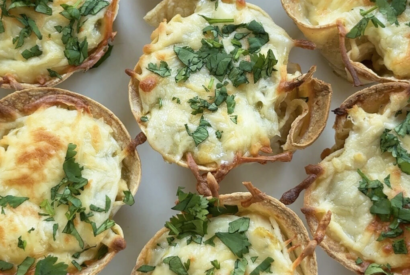 Thumbnail for Green Chili Chicken Enchilada Cups