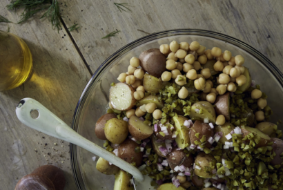 Thumbnail for Potato and Chickpea Salad with Dill & Cornichons
