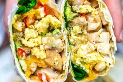 Thumbnail for California Chicken Breakfast Burrito [Video]