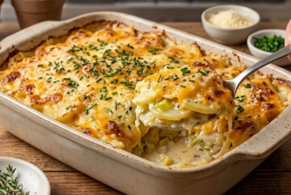 Thumbnail for Creamy Potato & Leek Bake