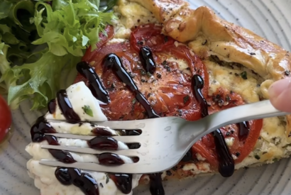 Thumbnail for Cheesy Tomato, Herb & Burrata Tart [Video]