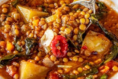 Thumbnail for Mediterranean Lentil and Potato Soup [Video]
