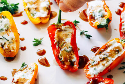 Thumbnail for Herbed Cheese Stuffed Mini Sweet Peppers