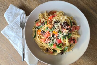Thumbnail for The Silver Palate’s Linguine with Tomatoes and Basil (and Brie)