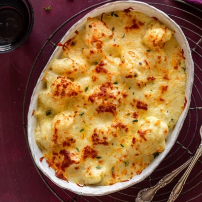 Air Fryer Cauliflower Cheese