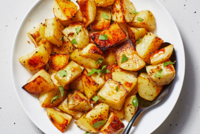 Thumbnail for Patates Riganates (Greek Lemon Potatoes With Garlic and Oregano)
