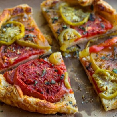 Easy Heirloom Tomato Galette With Puff Pastry and Feta