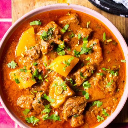Aloo Gosht (Instant Pot & Stovetop) [Video]