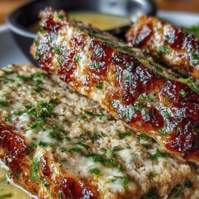 Garlic Parmesan Chicken Meatloaf (Slow Cooker Version)
