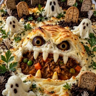 Haunted Graveyard Shepherd’s Pie [Video]